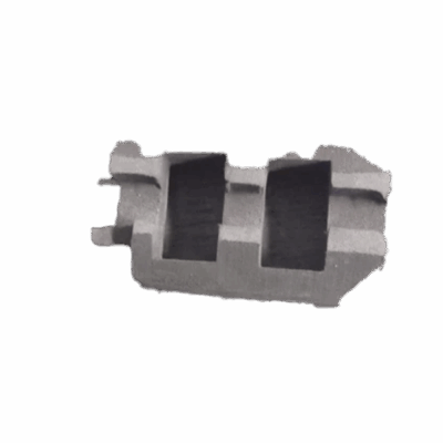 HANDSET INSERT KIT featuring a durable, dark-finished component with dual rectangular cutouts and interlocking grooves, designed for structural alignment and secure installation in formwork systems.