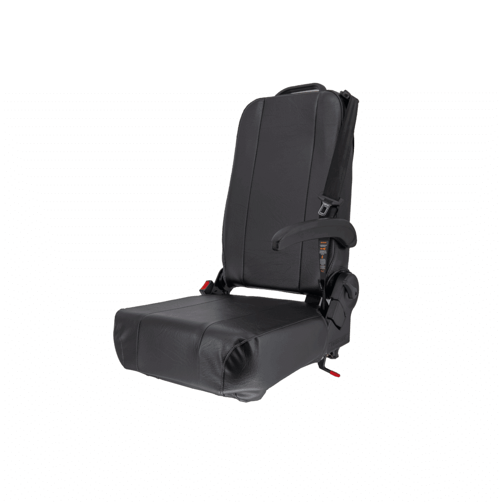 Curbside foldaway seat