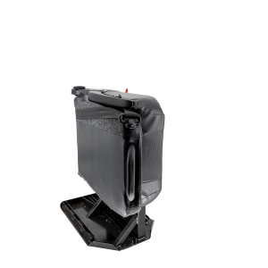 Single curbside foldaway folded